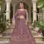 bridal wear lavender net lehenga choli embroidery stone work