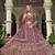 Indian wedding bridal wear lavender net lehenga choli semi stitched embroidery stone work