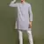 yuva boys' purple and white kurta pyjama set