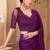 Purple color georgette fancy designer festival saree