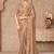Beige shimmer satin georgette fancy designer saree with jacket style blouse