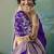 Purple dola viscose silk saree with zari weaving & sequence work blouse