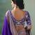 Purple dola viscose silk saree with zari weaving & sequence work blouse