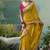 Mustard dola viscose silk saree with zari weaving & sequence work blouse
