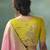 Light pink dola viscose silk saree with zari weaving & sequence work blouse