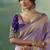 Lavender dola viscose silk saree with zari weaving & sequence work blouse