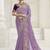 Lavender party wear fendi saree with designer blouse fabric