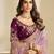 Lavender party wear tissue saree with designer blouse fabric