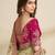 Green party wear tissue saree with designer blouse fabric