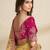 Gold party wear tissue saree with designer blouse fabric