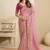 Pink party wear tissue saree with designer blouse fabric