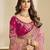 Pink party wear tissue saree with designer blouse fabric