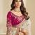Off-white party wear tissue saree with designer blouse fabric
