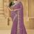 Lavender party wear fancy silk saree with designer blouse fabric