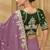 Lavender party wear fancy silk saree with designer blouse fabric