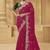 Rani pink party wear fancy silk saree with designer blouse fabric