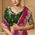Rani pink party wear fancy silk saree with designer blouse fabric