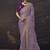 Light purple party wear self jecquard saree with designer blouse fabric