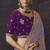 Light purple party wear self jecquard saree with designer blouse fabric