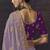 Light purple party wear self jecquard saree with designer blouse fabric