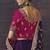 Purple party wear heavy organza saree with designer blouse fabric