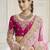 Pink party wear tissue vicose saree with designer blouse fabric