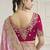Pink party wear tissue vicose saree with designer blouse fabric