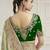 Pista green party wear tissue vicose saree with designer blouse fabric