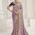 Purple party wear tissue vicose saree with designer blouse fabric