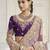Purple party wear tissue vicose saree with designer blouse fabric