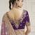 Purple party wear tissue vicose saree with designer blouse fabric