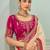 Cream party wear jecquard saree with designer blouse fabric