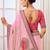 Pink party wear tissue vicose saree with designer blouse fabric