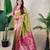 banarasi jaal zari woven silk blend saree