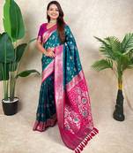 banarasi jaal zari woven silk blend saree