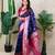 banarasi jaal zari woven silk blend saree
