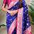 banarasi jaal zari woven silk blend saree