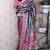 tussar silk blend striped traditional printed zari woven saree