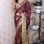 tussar silk blend striped traditional printed zari woven saree