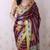 tussar silk blend striped traditional printed zari woven saree