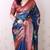soft tussar silk blend pichwai traditional printed zari woven saree