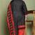 Black cotton blend printed ready to wear patiala salwar suit
