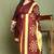 Maroon cotton blend printed ready to wear patiala salwar suit