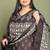 Brown cotton blend printed ready to wear patiala salwar suit