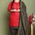 Maroon cotton blend printed ready to wear patiala salwar suit