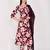 Women's cotton blend  floral printed kurta & pant with dupatta