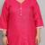 Pink cotton blend printed ready to wear patiala salwar suit