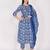 Women's cotton blend  floral printed kurta & pant with dupatta