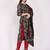 Women's cotton blend abstract printed kurta & pant with dupatta
