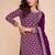 designer blooming chinon based magenta gharara suit for women